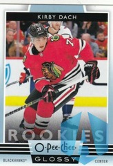 2019-20 O-Pee-Chee OPC Glossy Rookies Kirby Dach RC #R-12 Blackhawks Blue